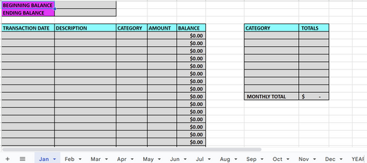 Bookkeeping Bank Transaction Tracking & Reconciliation