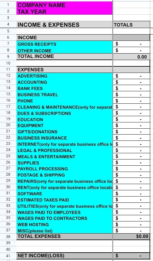 Bookkeeping Business Income & Expense Tracking